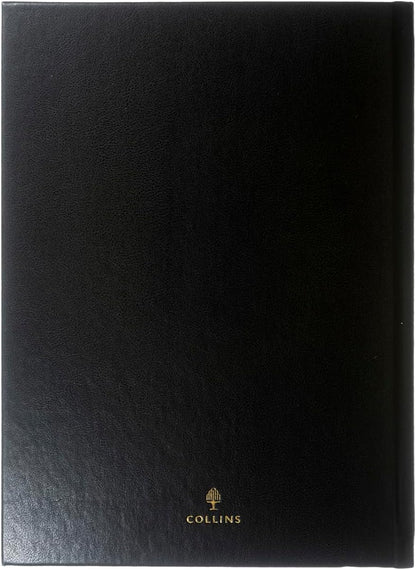 2027 Calendar Year Planner - 12 Month 260x190mm Manager Day-to-Page Diary - Faux Leather Cover in Black - Collins Debden Classic Range (1200V.99-27
