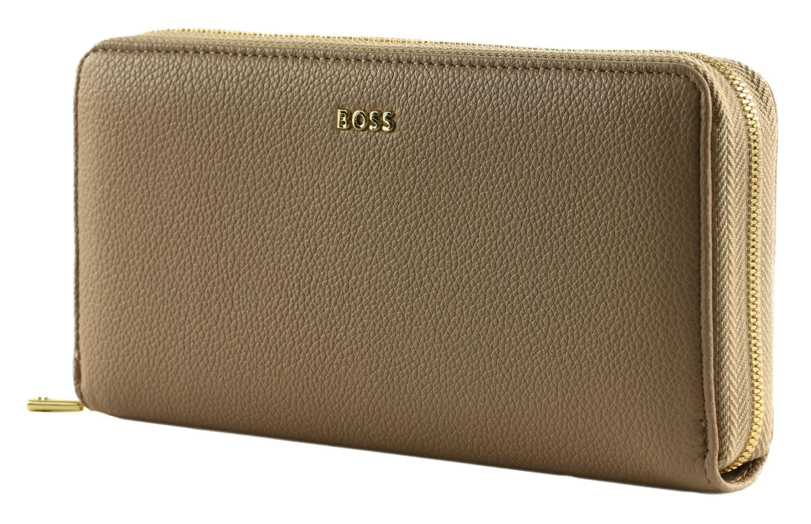 HUGO BOSS Purse Signature Lady Travel Wallet Nude Beige