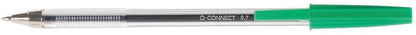 Q-Connect 3 Medium Ballpoint Pen, Green