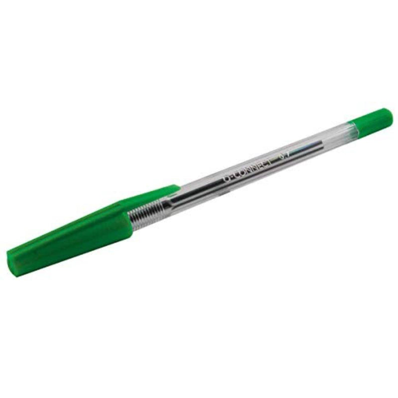 Q-Connect 3 Medium Ballpoint Pen, Green