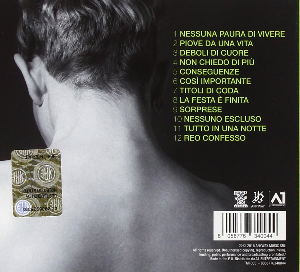 Nessuna Paura Di Vivere