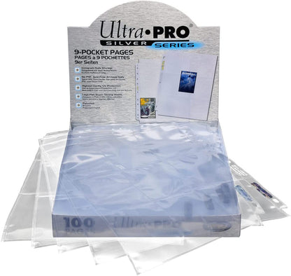 Ultra Pro | Silver Series 9 Pocket Trading Card Folder | Trading Card Storage