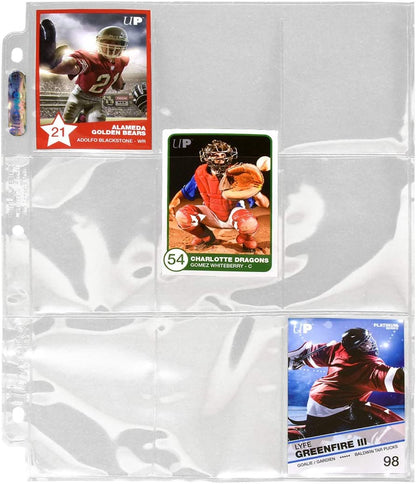Ultra Pro | Silver Series 9 Pocket Trading Card Folder | Trading Card Storage