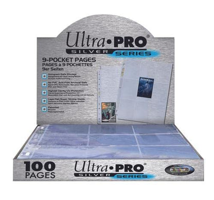 Ultra Pro | Silver Series 9 Pocket Trading Card Folder | Trading Card Storage