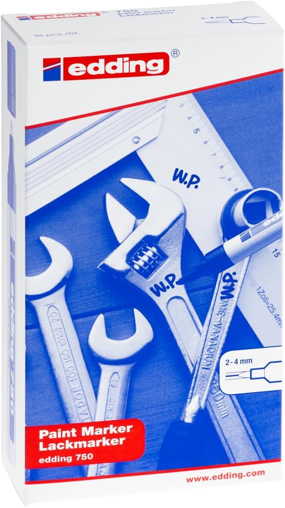 Edding 750 Bullet Tip Paint Marker Medium Yellow (Pack of 10) 750-005