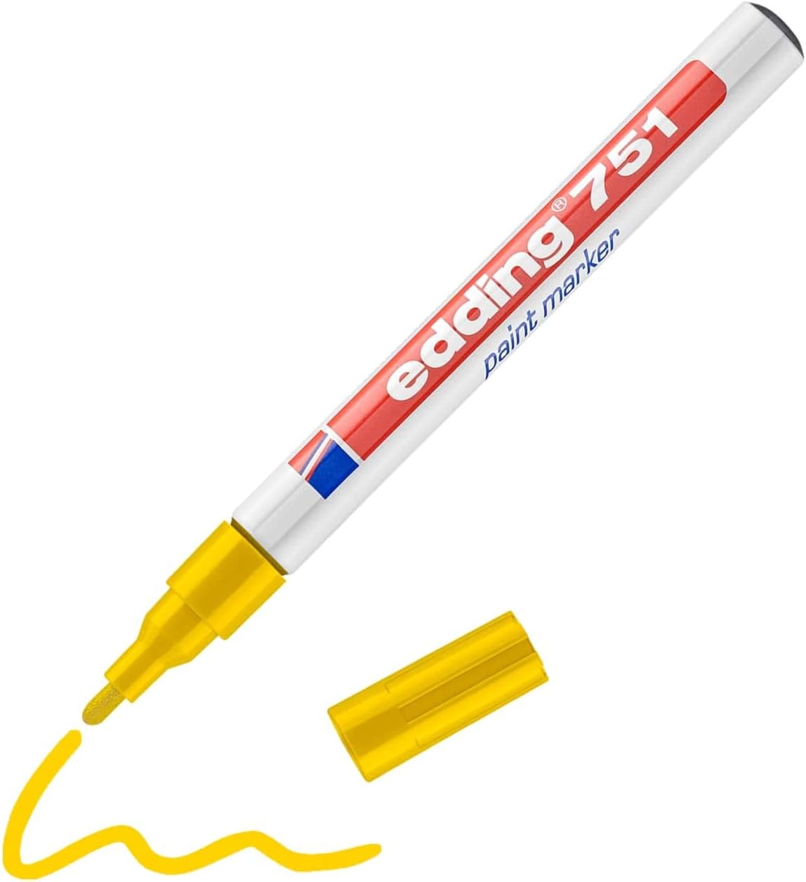 Edding 750 Bullet Tip Paint Marker Medium Yellow (Pack of 10) 750-005