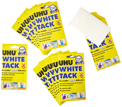 UHU 42196 White Tack Mastic Adhesive Non-staining Handy Pack Ref 2633