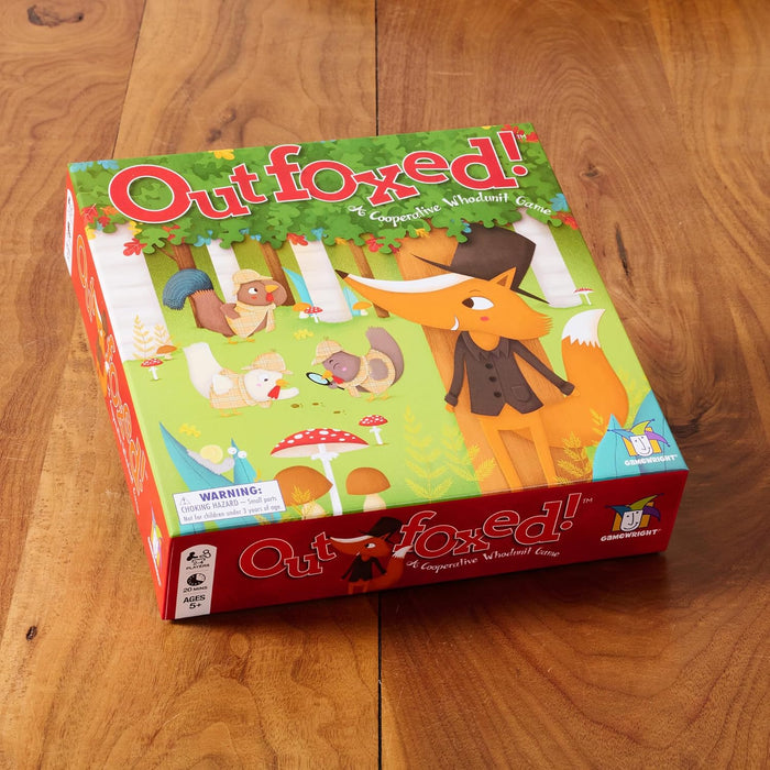 Gamewright | Outfoxed! Game | Board Game | Ages 5+ | 2-4 Players | 20 Minutes Playing Time