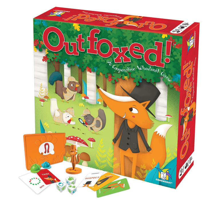 Gamewright | Outfoxed! Game | Board Game | Ages 5+ | 2-4 Players | 20 Minutes Playing Time