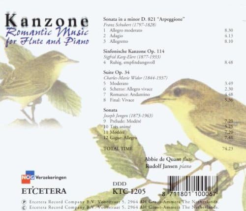 Kanzone - Romantic Music for Flute and Piano