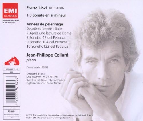 Liszt: Sonate En Si Mineur - Années De Pèlerinage