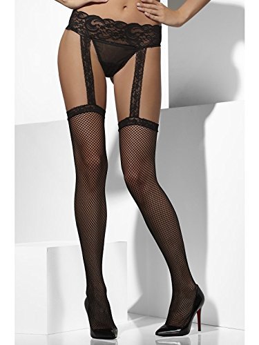 Smiffys Fishnet Hold-Ups, Black