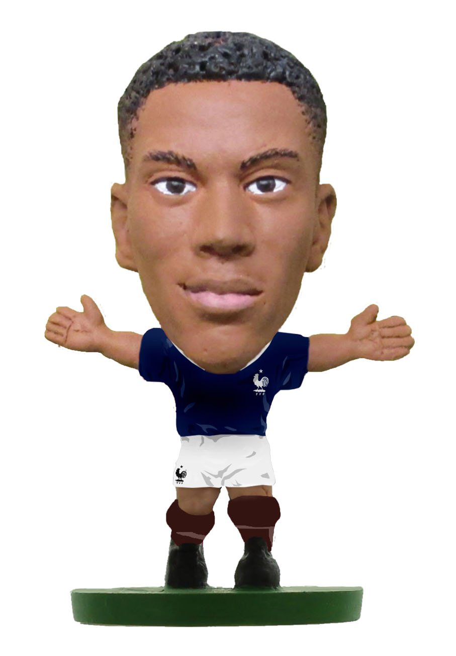 SoccerStarz SOC999 The Officially Licensed France National Team Figure of Anthony Martial in Home Kit
