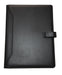 Monolith 2900 Leather Look PU Conference Folder with A4 Pad - Black