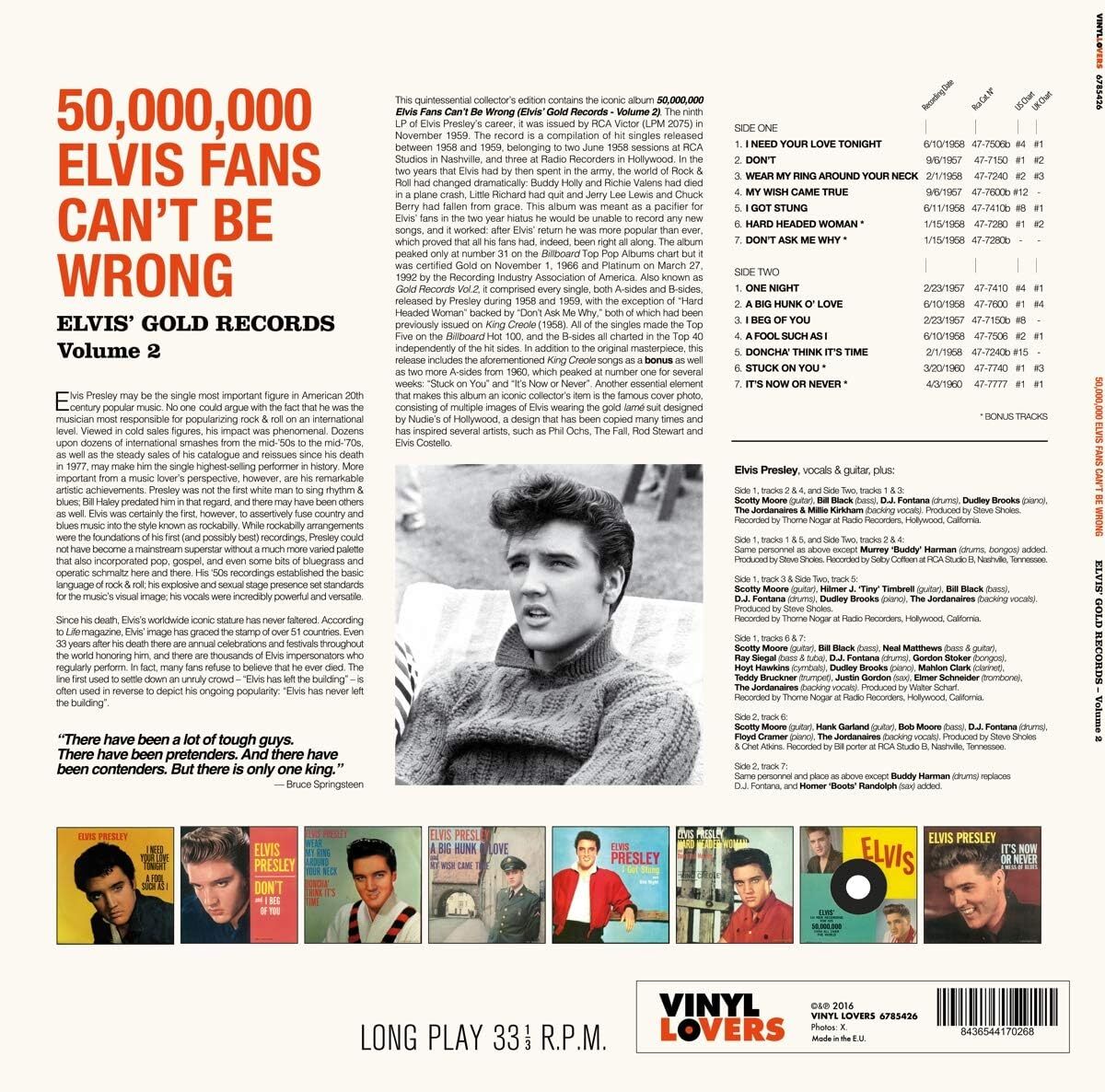 50,000,000 Million Elvis Fans Can't Be Wrong: Elvis' Gold Records Vol. 2