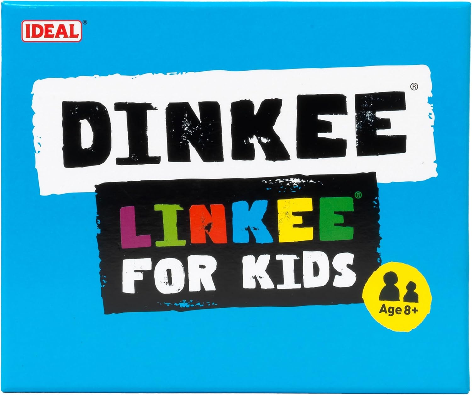 IDEAL , DINKEE LINKEE trivia game for kids: Four little questions, with one big link! , Kids Games , For 3-30 Players , Ages 8+