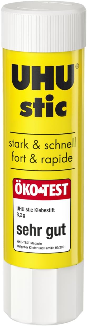 UHU Stic, Der Bewährte Klebestift - Klebt Stark, schnell und dauerhaft, 24 x 8,2 g