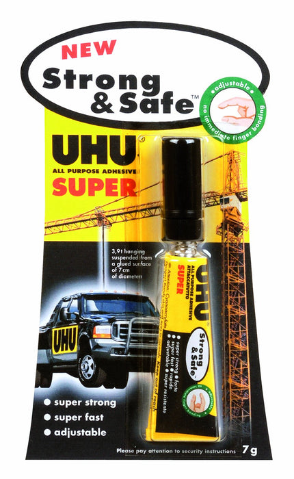 UHU 39722 All Purpose Strong and Safe - 7g Tube Pack of 12