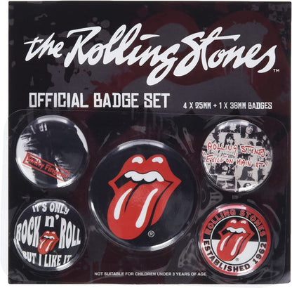 Pyramid International BP80465 Rolling Stones Classic Badge, Multi-Colour, 10 x 12.5 x 1.3 cm