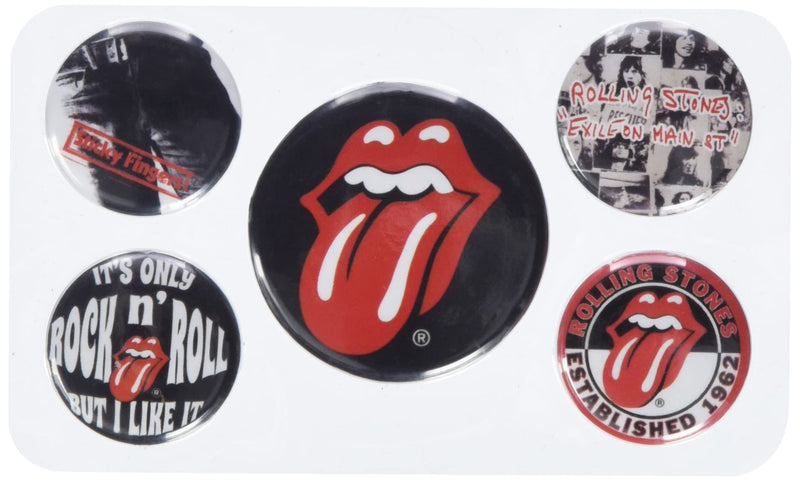 Pyramid International BP80465 Rolling Stones Classic Badge, Multi-Colour, 10 x 12.5 x 1.3 cm