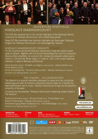 Salzburg Festival Nikolaus Harnoncourt (DVD