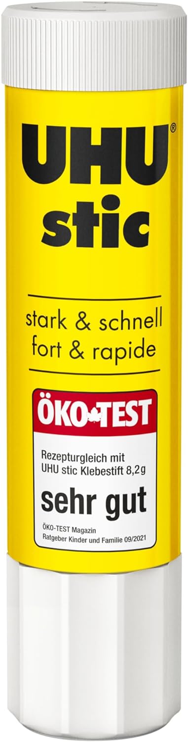 UHU Stic, Der Bewährte Klebestift - Klebt Stark, schnell und dauerhaft, 12 x 21 g