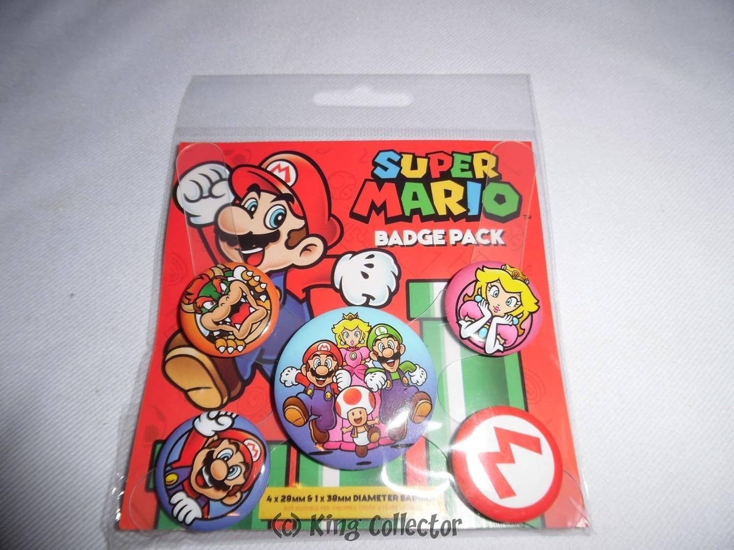 Pyramid International Super Mario Badge, Multi-Colour, 10 x 12.5 x 1.3 cm