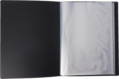 Tiger A4 black display book presentation folder - 10 pocket