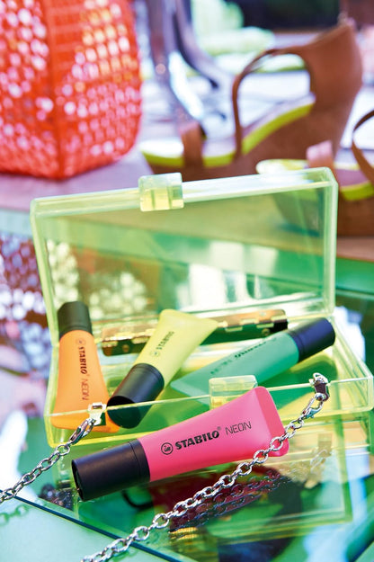 Highlighter - STABILO NEON - Pack of 4