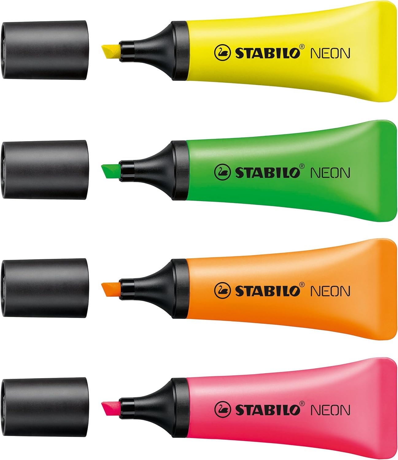 Highlighter - STABILO NEON - Pack of 4