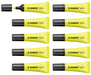 Highlighter - STABILO NEON - Pack of 10 - yellow