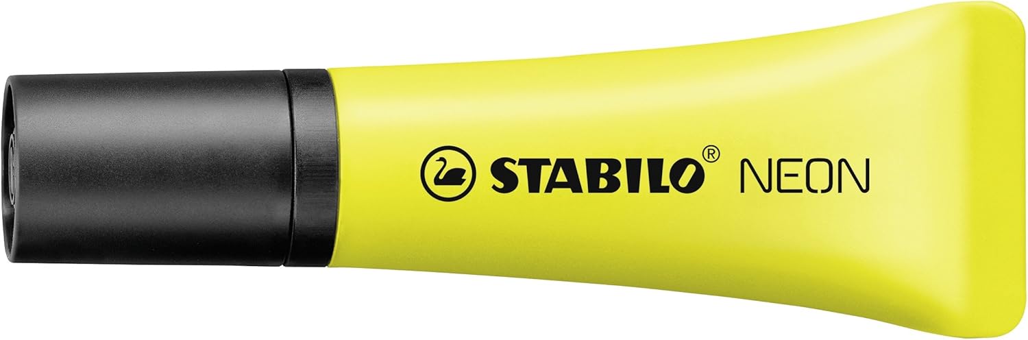 Highlighter - STABILO NEON - Pack of 10 - yellow