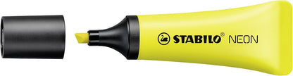 Highlighter - STABILO NEON - Pack of 10 - yellow