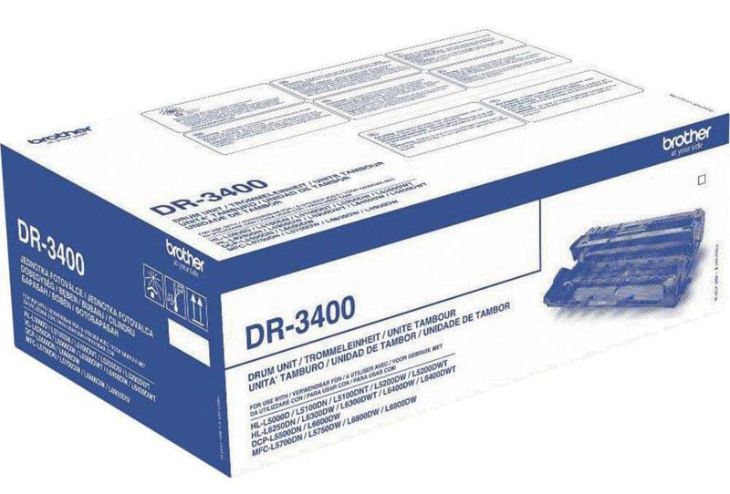 Brother DR-3400 Drum Unit, Brother Genuine Supplies, Black