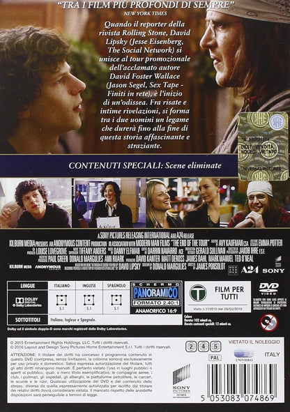 the end of the tour DVD Italian Import