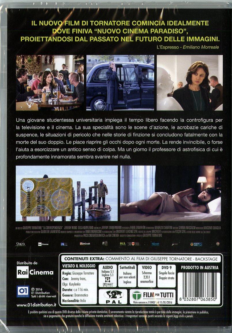 la corrispondenza DVD Italian Import