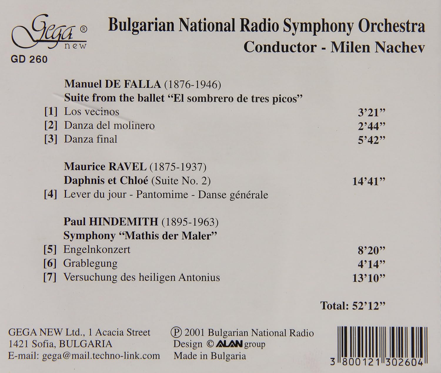 Suites / Symphony: Mathis Der Maler