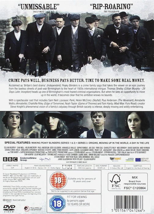 Peaky Blinders - Series 1-3 Boxset