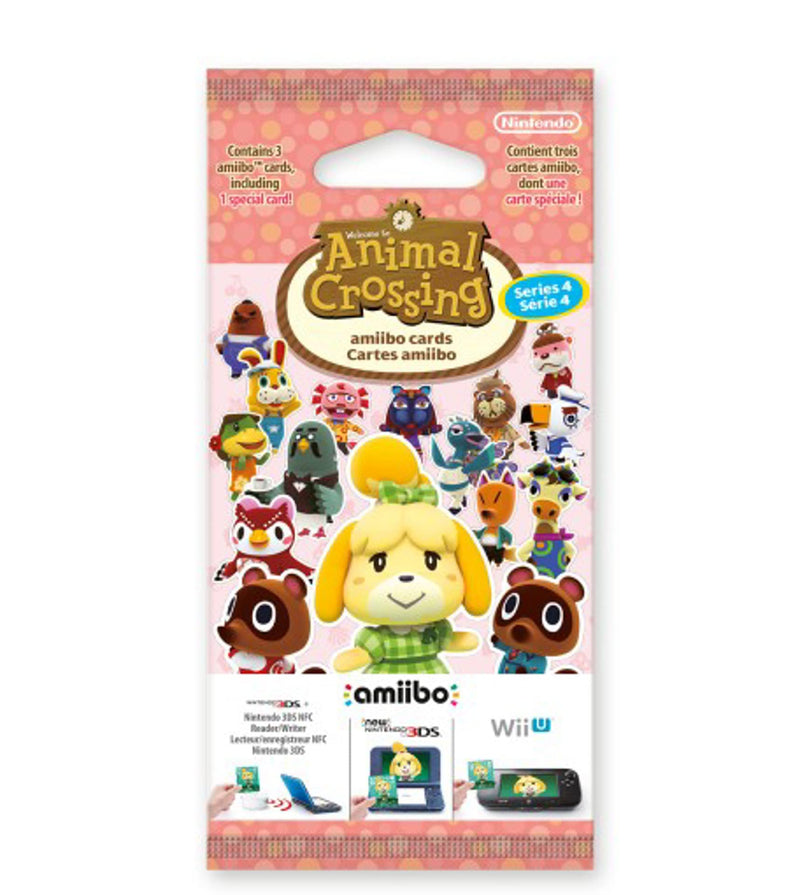 Nintendo Animal Crossing: Happy Home Designer Amiibo Cards Pack - Series 4 3DS Wii U Series 4 cards