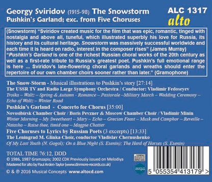 Sviridov: The Snowstorm - Pushkin's Garland