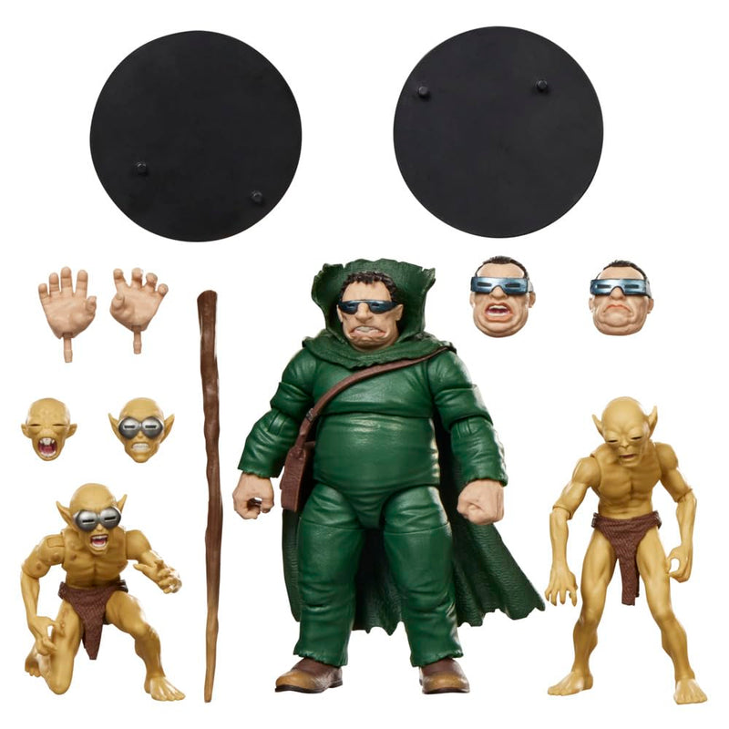 Marvel Legends Series Marvel's Mole Man & Moloids Multi-Pack, 3 von den Fantastic Four Comics inspirierte Action-Figuren zum Sammeln (Skala 15 cm