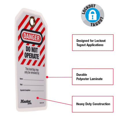 English Lockout Tags Danger Pk12