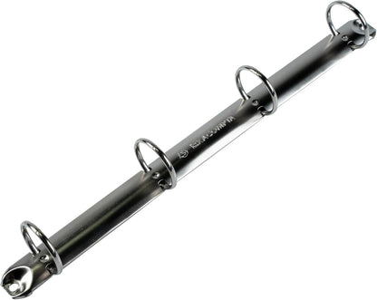 Exacompta - Cod. 51568E - 1 raccoglitore rigido in PP personalizzabile con 1 tasca - 4 anelli rotondi, diametro 30 mm -32 x 26,8 cm - Formato di archiviazione: A4 Maxi - Colore: trasparente