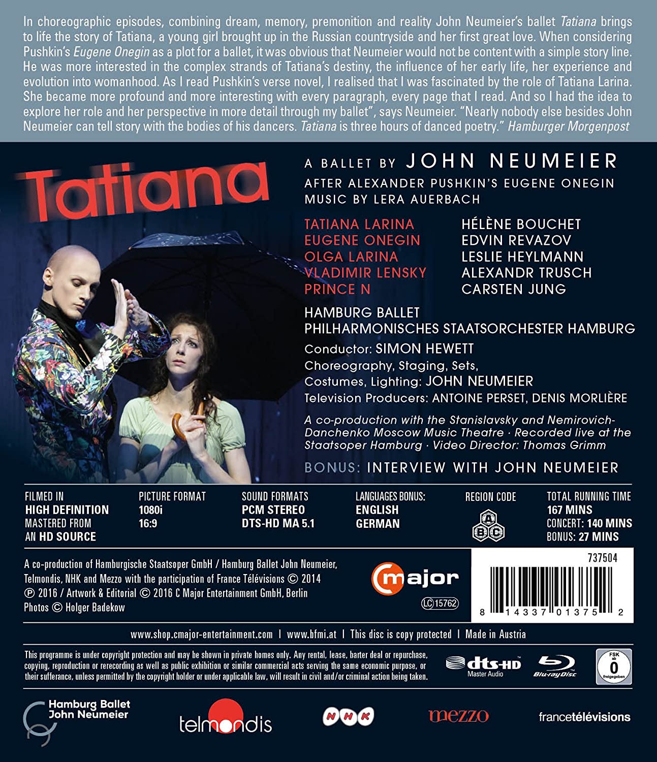 Tatiana: Hamburg Ballet (Hewett)