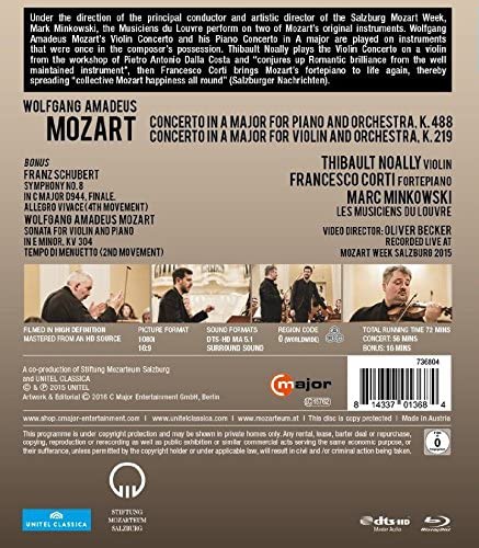 Mozart: Piano Concerto K.488/Violin Concerto K. 219 (Minkowski)