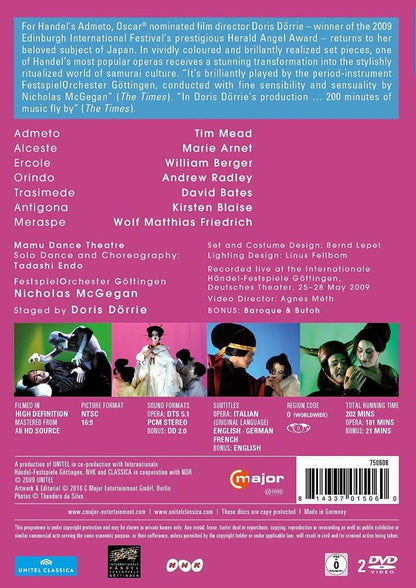 Admeto: Festspieleorchester Gottingen (McGegan)