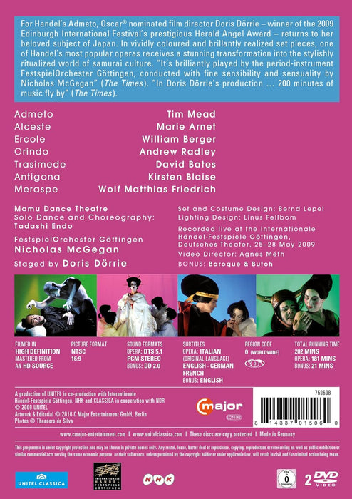 Admeto: Festspieleorchester Gottingen (McGegan)