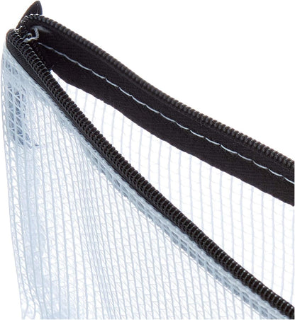 Tiger - Tiger Tuff Bag Polypropylene Triple Pack of A6 Mini and DL 500 Micron Clear with Assorted Colour Zips (Pack 3) - 301379
