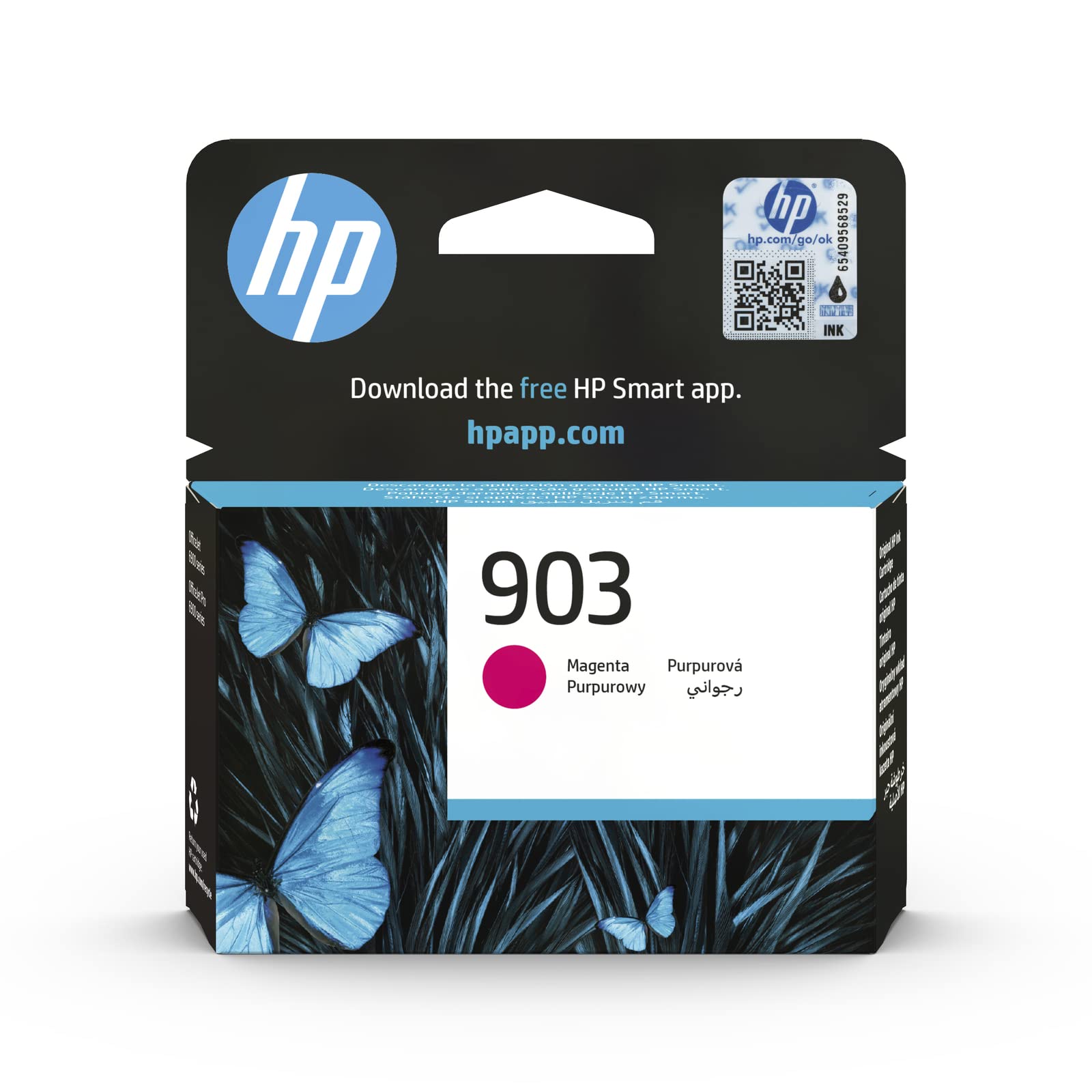HP T6L91AE 903 Original Ink Cartridge, Magenta, Single Pack