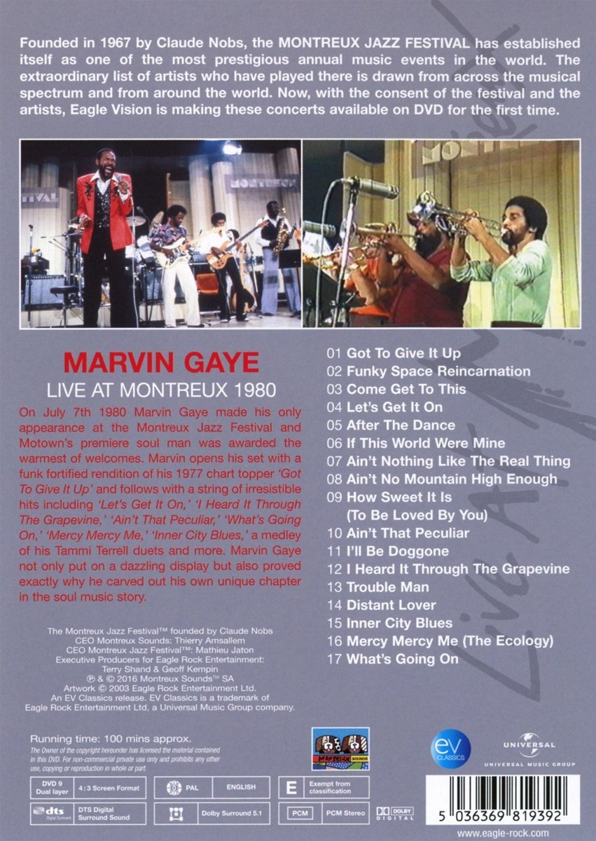 Marvin Gaye - Live In Montreux 1980